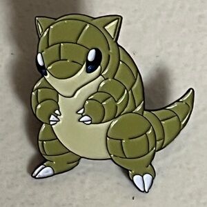 Sandshrew Pokemon Enamel Pin Green Pins Hat Streetwear Bags